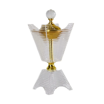 صورة مبخرة شفافة مع معدن ذهبي HX186