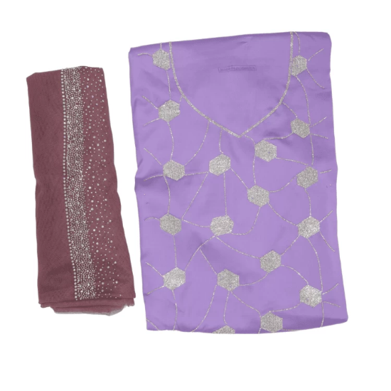 صورة مخور حرير ارمالي مع النقبة