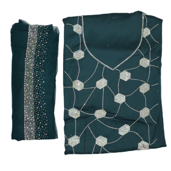 صورة مخور حرير ارمالي مع النقبة