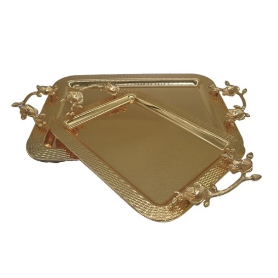 صورة طقم معشرة ذهبية 2 قطع