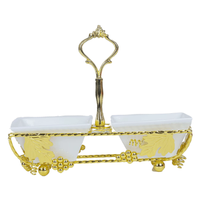 صورة سلة حلويات أبو 2 خانة مربع