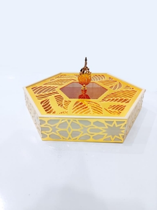 صورة صينية تقديم مع غطاء شكل سداسي