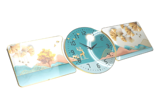 صورة ساعة حائط MDF موديل 1+2-2394