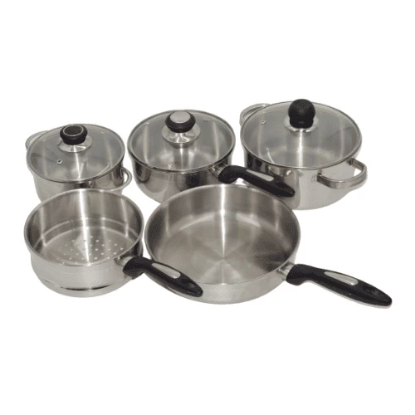 صورة طقم قدور استيل 4 ( 8 قطع ) lanyabao