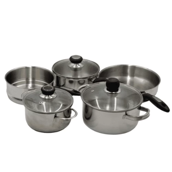 صورة طقم قدور استيل 4 ( 8 قطع ) lanyabao