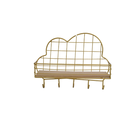 صورة رف حائط بمعاليق مرتبطة به