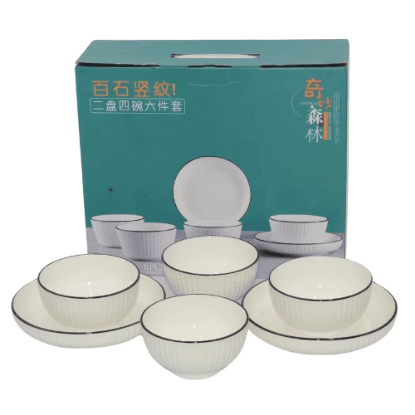 صورة اكواب سيراميك ابيض موديل JX-BS006