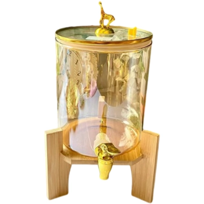 صورة موزع مشروبات مع استاند خشبي 3.5 لتر - JYBT