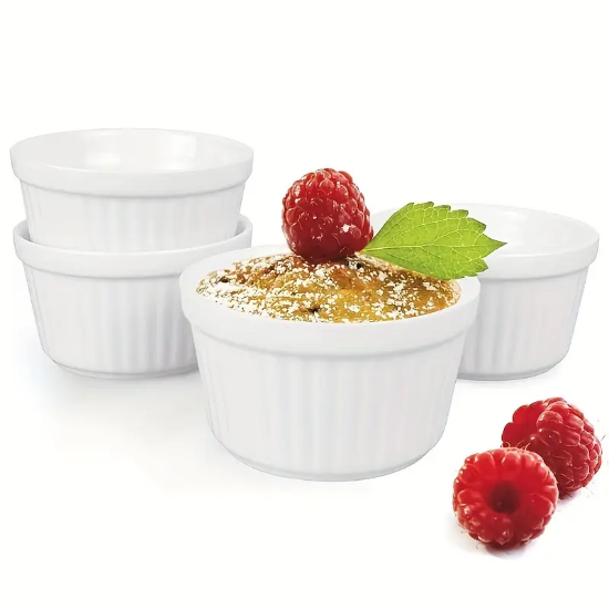 صورة طقم قوالب السوفليه من السيراميك 4 قطع