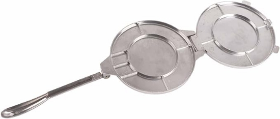 صورة صانع التورتيلا من الستانلس ستيل مع مقبض قابل للطي 1080 جرام