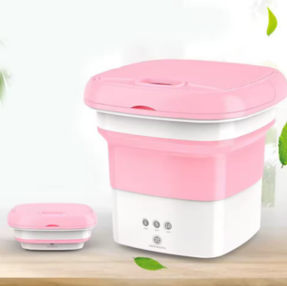 صورة غسالة ملابس محمولة قابلة للطي