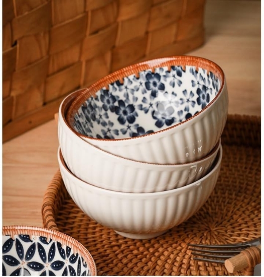 صورة طقم أوعية مزخرفة من السيراميك 65598-9