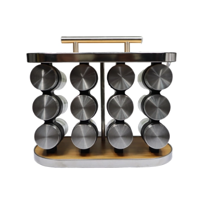 صورة منظم بهارات 12 قطعة بيضاوي BHQ-A67-12