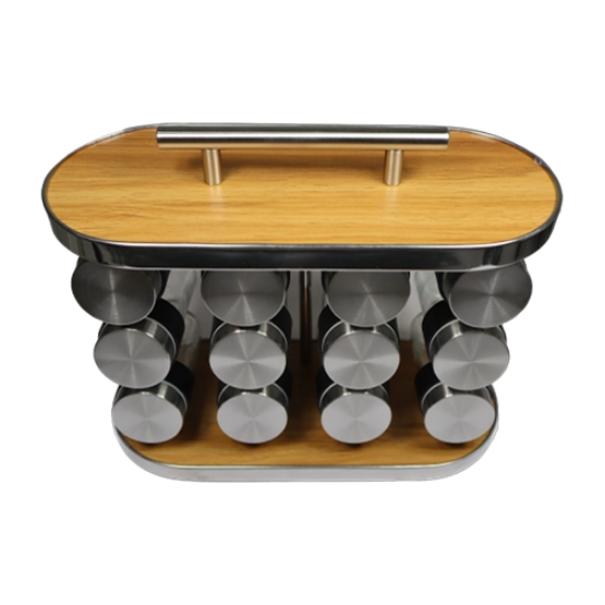 صورة منظم بهارات 12 قطعة بيضاوي BHQ-A67-12