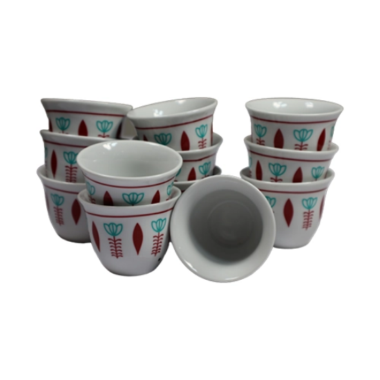 صورة طقم فناجين قهوة ملونة 908-2