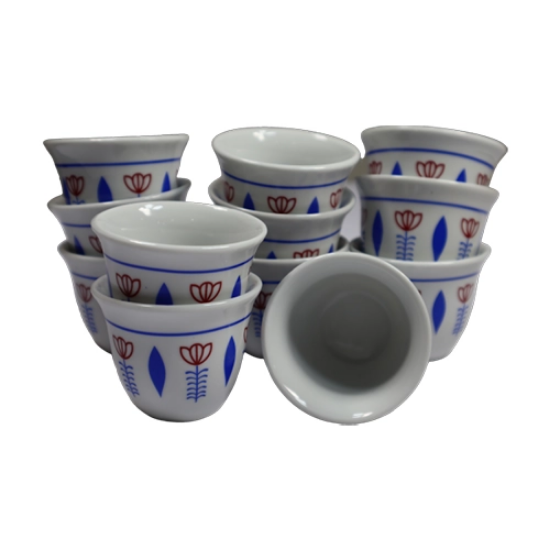 صورة طقم فناجين قهوة ملونة 908-2