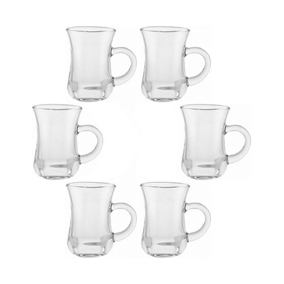 صورة طقم فناجين شاي زجاجية P-133