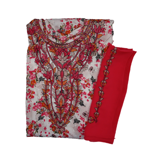 صورة مخور مطرز حرير مع الشيلة 1