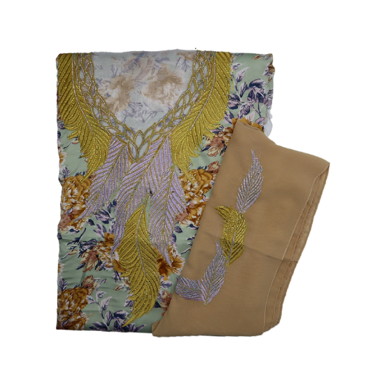 صورة مخور مطرز حرير مع الشيلة 2