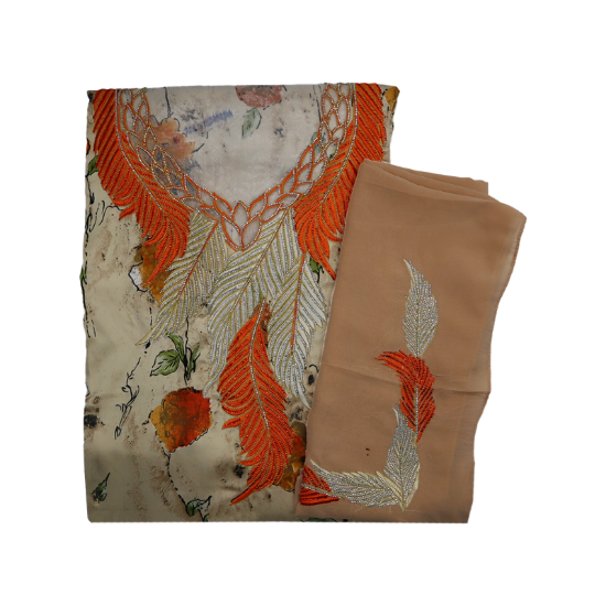 صورة مخور مطرز حرير مع الشيلة 2