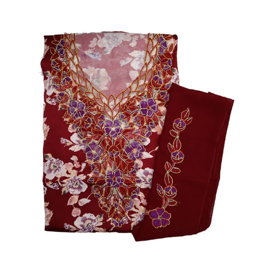 صورة مخور مطرز حرير مع الشيلة 3