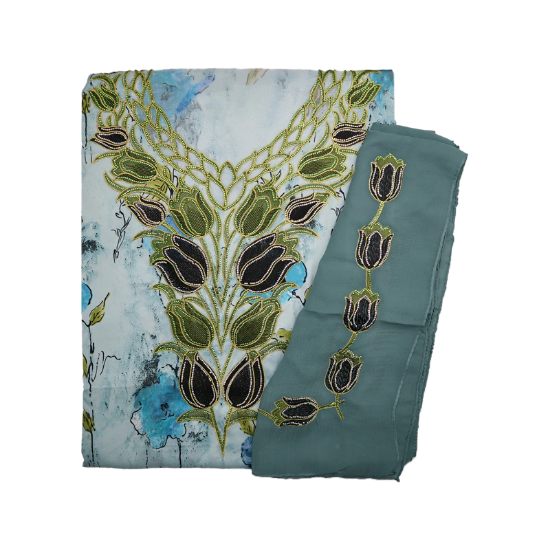 صورة مخور مطرز حرير مع الشيلة 5