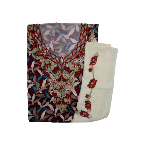 صورة مخور مطرز حرير مع الشيلة 6