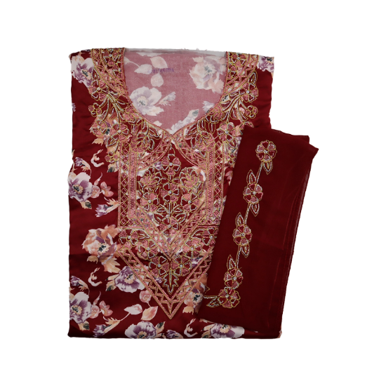 صورة مخور مطرز حرير مع الشيلة 7