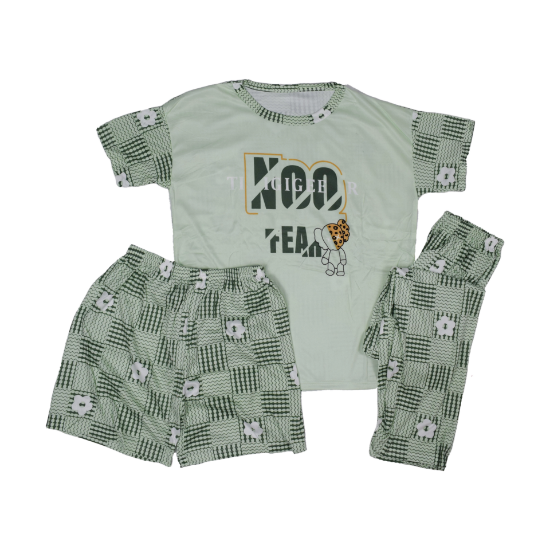 صورة بجامة نسائي 3 قطع