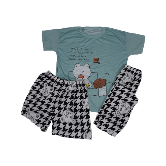 صورة بجامة نسائي 3 قطع