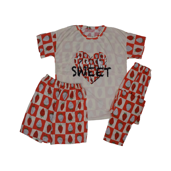 صورة بجامة نسائي 3 قطع