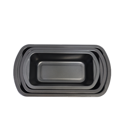 صورة طقم قالب كيك مستطيل اسود 3 حبه MR-3