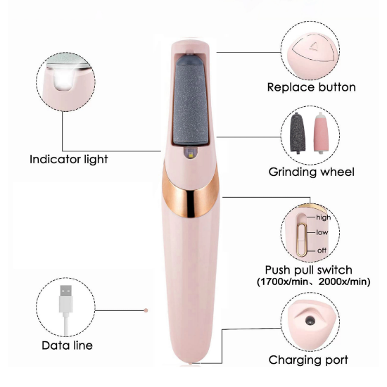 الجهاز مع علبة تخزين أنيقة