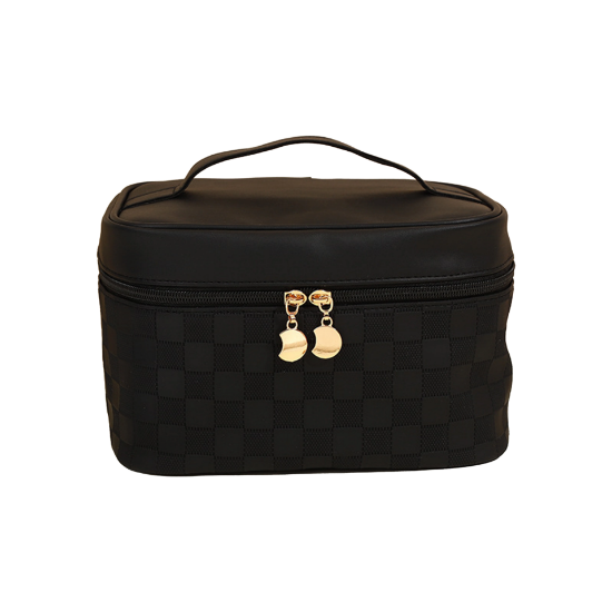 شنطة مكياج HZB45 بسحاب مغلق لون اسود