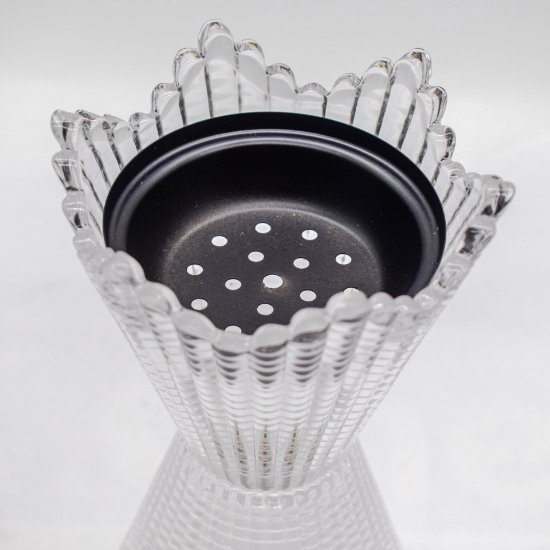 صورة مبخرة شفافة بمعدن أسود MK8880