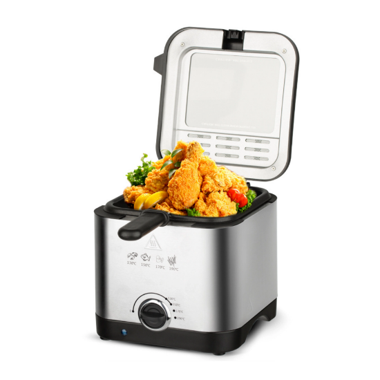 سلة القلي المعدنية الداخلية مع سطح غير لاصق