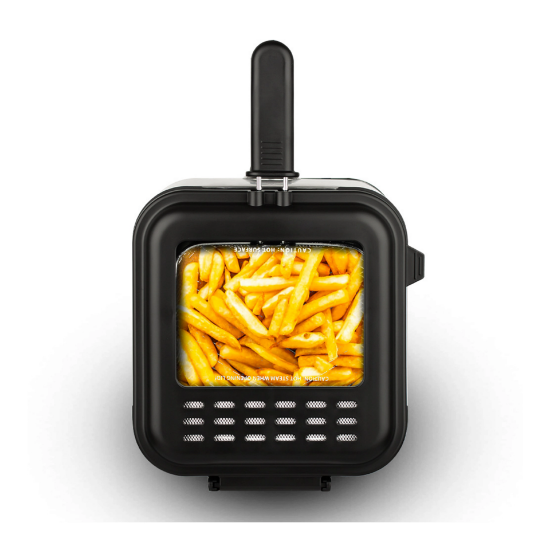 مقلاة كهربائية أثناء قلي البطاطس الذهبية المقرمشة