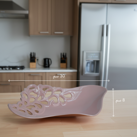 مجموعة صحون تقديم أنيقة بتصميم عصري.