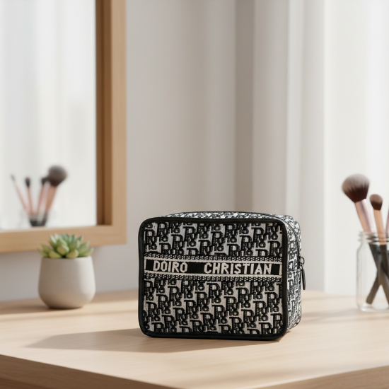 شنطة مكياج HZB92 بلون موحد وخانة تخزين واحدة