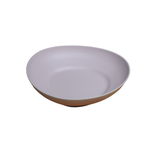 صحن تقديم أبيض ذهبي بتصميم فاخر