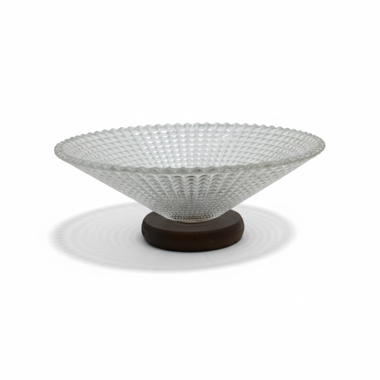 صورة وعاء فاكهة زجاجي