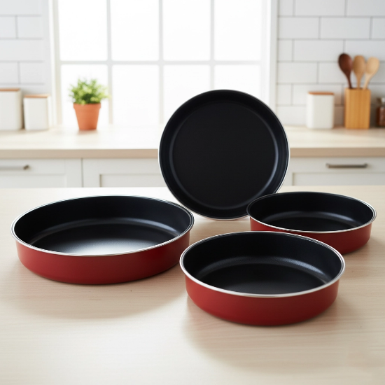 صورة طقم قالب كيك دائري 4 قطع