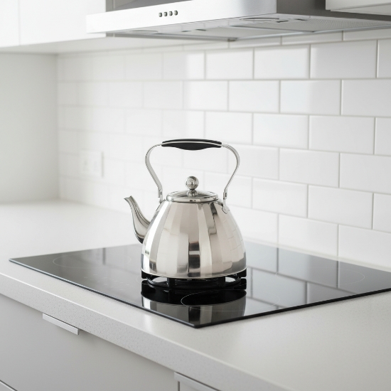 صورة إبريق شاي ستانلس استيل فضي 3 لتر