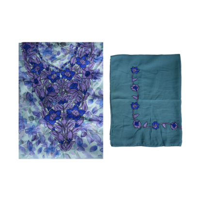 صورة مخور مطرز حرير مع الشيلة