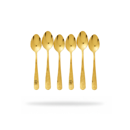 صورة طقم ملاعق ذهبية صغيرة 6 قطع     16336-2