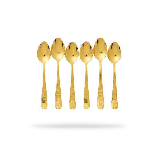 صورة طقم ملاعق ذهبية صغيرة 6 قطع     16336-2
