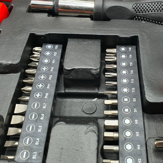 صورة حقيبة مجموعة مفكات متنوعة 187 قطعة