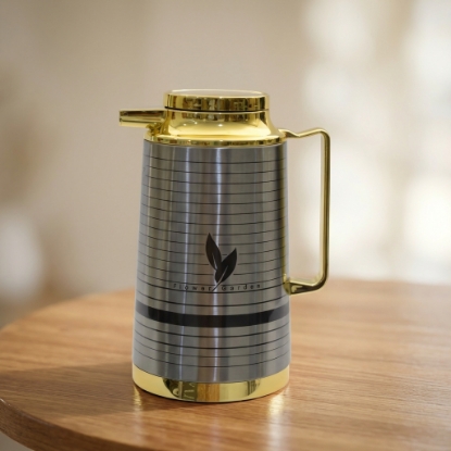 صورة ثلاجة استيل ذهبي النجم 1 لتر