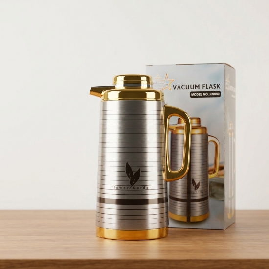 صورة ثلاجة استيل ذهبي النجم 1.3 لتر