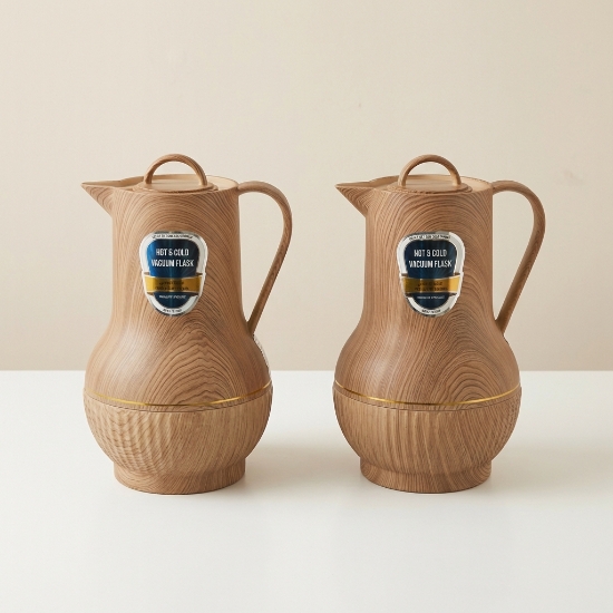 صورة طقم ثلاجة شاي 2 حبة 1 لتر التاج الذهبي